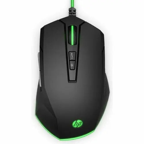 Mouse HP Pavilion 200 Black Green Gaming With cable GamersLiveForGaming GamersLiveForGaming