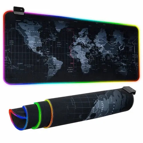 Dragon RGB Gaming Mouse Pad World Map GamersLiveForGaming GamersLiveForGaming