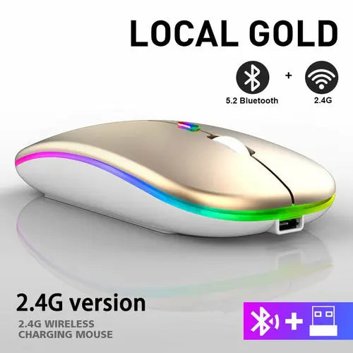 RGB Wireless Bluetooth Mouse GamersLiveForGaming GamersLiveForGaming