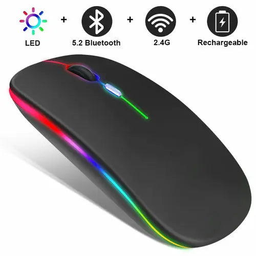 RGB Wireless Bluetooth Mouse GamersLiveForGaming GamersLiveForGaming