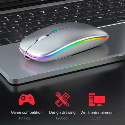 RGB Wireless Bluetooth Mouse GamersLiveForGaming GamersLiveForGaming