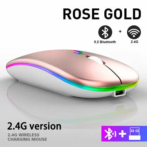 RGB Wireless Bluetooth Mouse GamersLiveForGaming GamersLiveForGaming