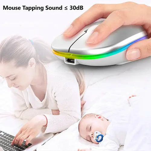RGB Wireless Bluetooth Mouse GamersLiveForGaming GamersLiveForGaming