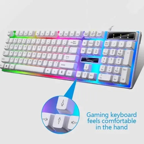 Ninja Dragons White Knight Gaming Keyboard and Mouse Set GamersLiveForGaming GamersLiveForGaming