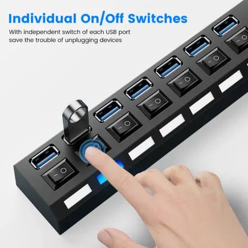 USB 3.0 Hub USB Hub 3.0 Multi USB Splitter 4/7 Port Multiple Expander GamersLiveForGaming GamersLiveForGaming