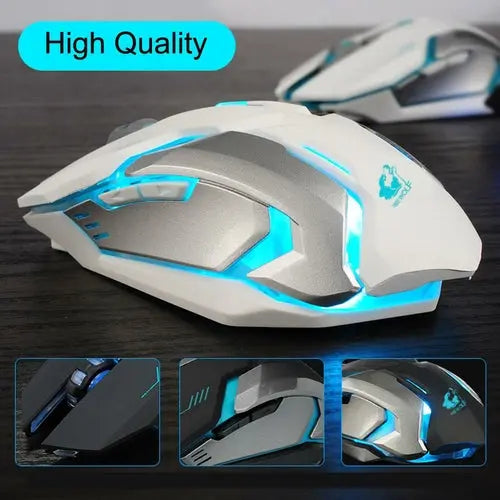 Ninja Dragon Stealth 7 Wireless Silent LED Gaming Mouse GamersLiveForGaming GamersLiveForGaming