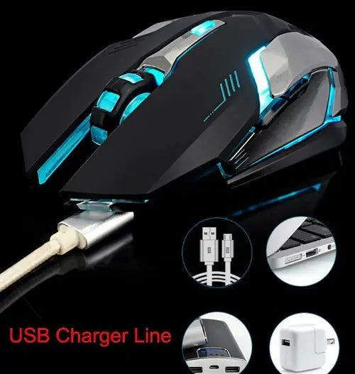 Ninja Dragon Stealth 7 Wireless Silent LED Gaming Mouse GamersLiveForGaming GamersLiveForGaming