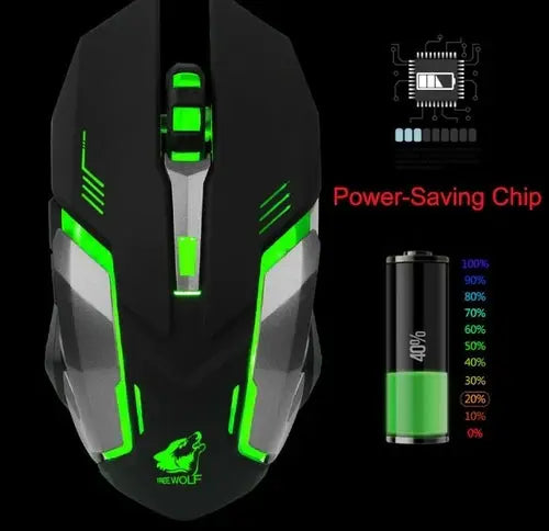 Ninja Dragon Stealth 7 Wireless Silent LED Gaming Mouse GamersLiveForGaming GamersLiveForGaming