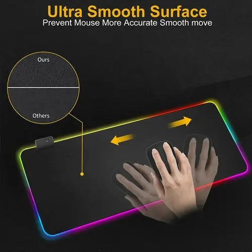 Ninja Dragons RGB Gaming 1 Touch Light Up Mouse Pad - Large Size GamersLiveForGaming GamersLiveForGaming