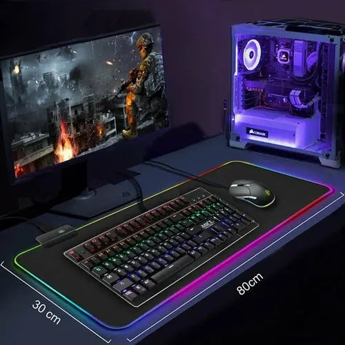 Ninja Dragons RGB Gaming 1 Touch Light Up Mouse Pad - Large Size GamersLiveForGaming GamersLiveForGaming